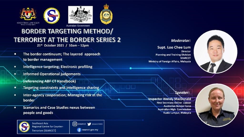 Border Targeting Methods/ Terrorists at the Border (Online) Series 2 21 October 2021